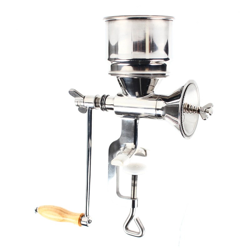Manual Grain Mill Stainless Steel Hand Crank Wheat Bean Corn