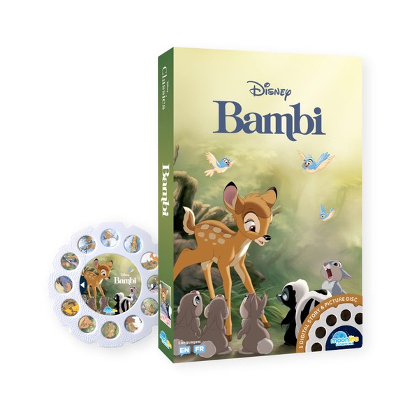 Moonlite Storytime Bambi Storybook Reel, A Magical Way to Read Together, Digital Story for Projector, Fun Sound Effects, Learning Gifts for Kids Ages 1 Year and Up