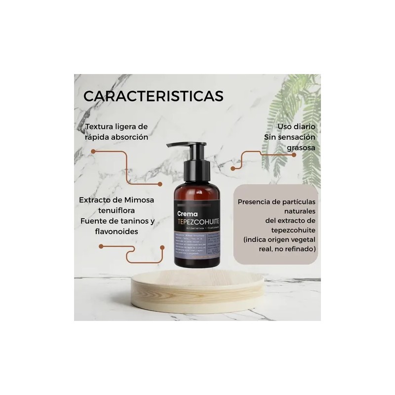 Crema De Tepezcohuite Fórmula Natural Regeneración Cutánea