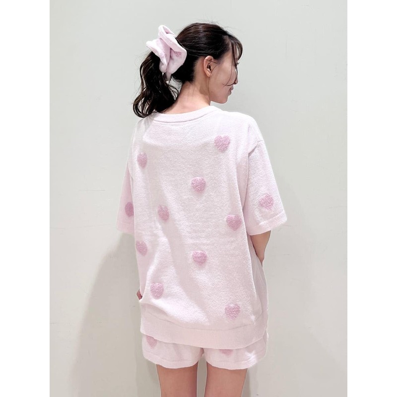 Gelato Pique PWGA252565PNKF Heart JQD Scrunchie, Pink