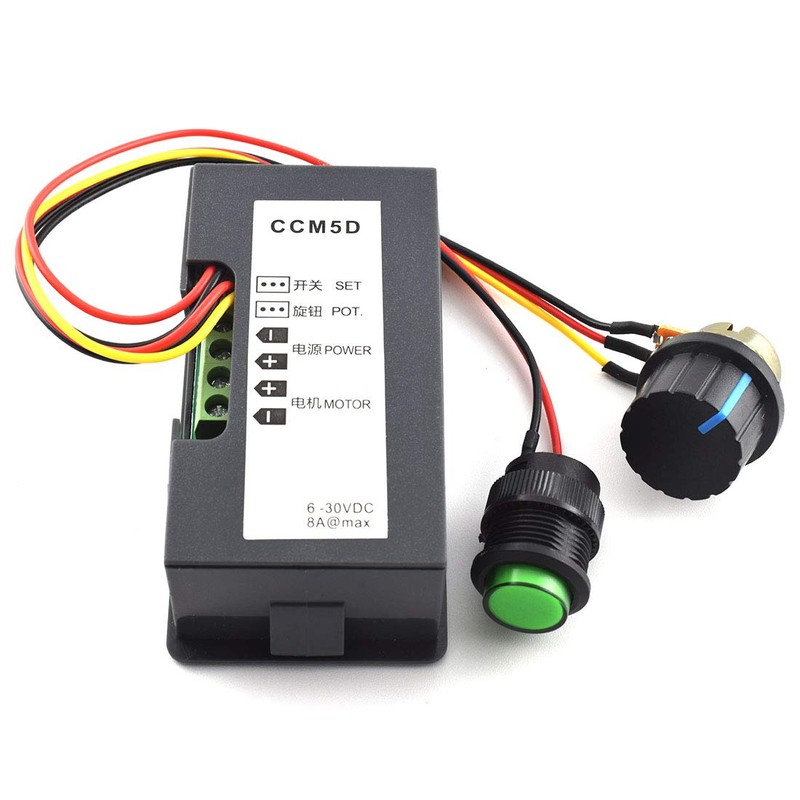 SDTC Tech 6V-30V 8A DC Motor Speed Controller 6V 12V