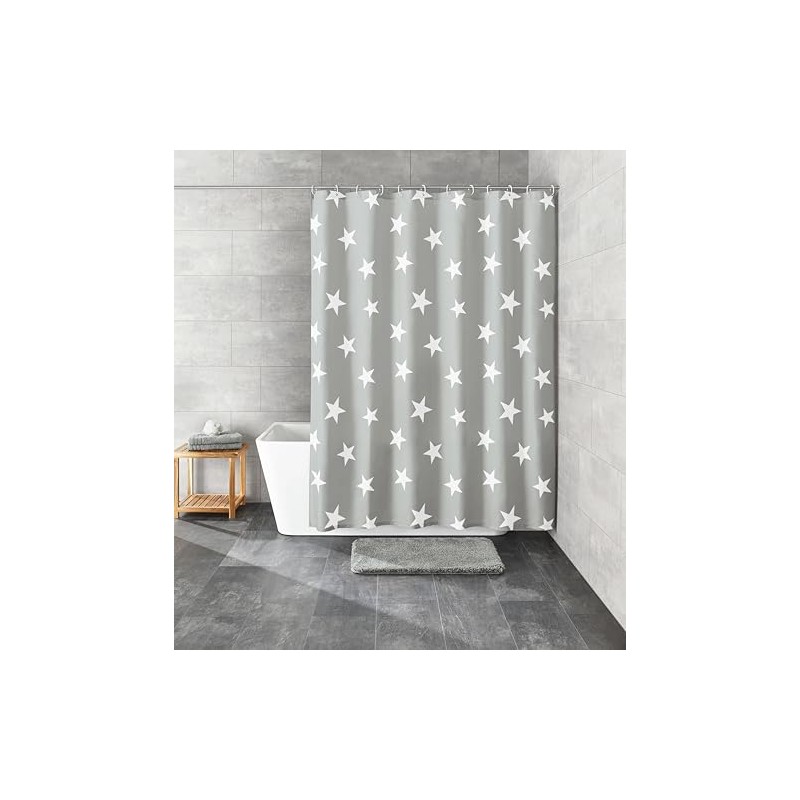 Kleine Wolke Nova Shower Curtain 180 x 200 cm Platinum