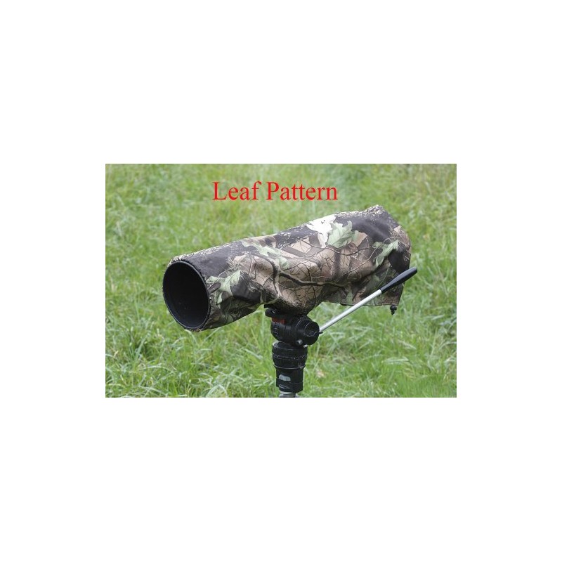 Rainsleeve cover for camera lenses. Large size in an attractive