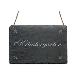 Weatherproof Slate Plaque "Herb Garden" Decorative Sign Herbs Garden – The Perfect Gift for Gardeners – Gardening