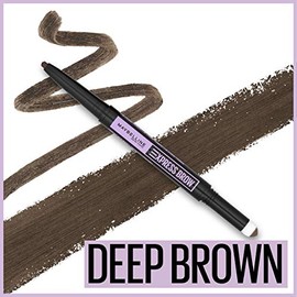 Maybelline New York Express 2-In-1 Pencil and Powder Eyebrow Makeup, Deep Brown                                                                       