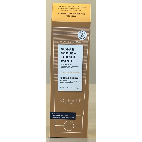 Voesh Sugar Scrub + Bubble Wash for Scalp & Body
