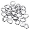 PATIKIL 50pcs 1.2x8.5mm Fishing Split Rings 304 Stainless Steel Solid