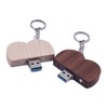 FeliSun Speicherstick USB Stick USB-Flash-Laufwerk Customized Holz Herz USB3.0 Flash