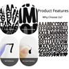 YIKTUNQ 480 Pieces Letter Stickers, 1 in Waterproof Letter Number