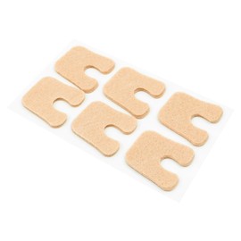 Hsthe Sea 12PCS Felt Pads Forefoot Pads Thickened Foot Forefoot Metatarsal Non-Slip Sweat-Absorbent Anti-Friction Felt Foot Pads