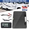 KEPEAK 80W Mono Solar Panel Trickle Battery Charger Kit Maintainer