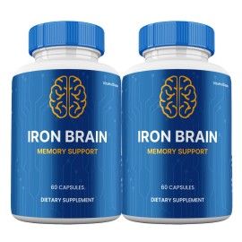 Iron Brain Capsules, Max Strength, IronBrain Supplement Neuro Health (2 pack)