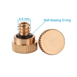 Bluecell World BCP 10PCS 10/24 Screw Thread Brass Misting Nozzle Plug for Outdoor Cooling System