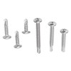 200PCS Round Head Cross Screws 304 Stainless Steel Self Drilling