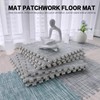 K ERATISNIK 9 Tiles Rattan Floor Mats Interlocking Foam Mats