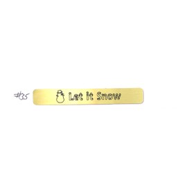 Longaberger Basket Tag #35 - Let it Snow (Snowman)