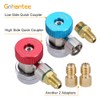 gohantee R134A Adapter Fittings Quick Coupling High Low AC Freon