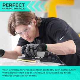 Sunmight Film Grip No Hole 6 Inch Sanding Discs - 1200 Grit, Premium Aluminum Oxide - Strong Film Backing for Automotive, Marine, Wood & Metal Applications - Excellent Cutting and Long Life (50 Pcs)