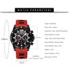 AIMES Watches for Men Red Stylish Analog Quartz Chronograph Waterproof