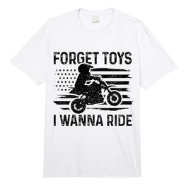 Forget Toys I Wanna Ride Motocross Dirt Bike Boys MX Racing Comfort Colors Adult Heavyweight T-Shirt