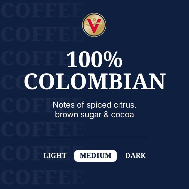 Victor Allen's Coffee 100% Colombian, Medium Roast, 120 Count, Single