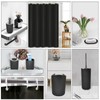 Black Bathroom Accessories Set, 9-Piece Bathroom Accessory Sets Complete with