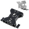 JLWIN Camera Base Plate with 15mm Rod Rail Clamp,Camera Rig