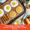 BELLA Electric Ceramic Titanium Griddle, Make 10 Eggs At Once,