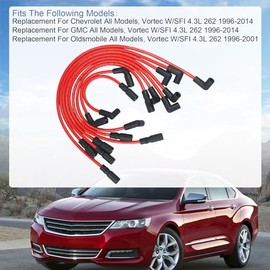 JDMSPEED Nuevo cable de bujía de 10.5mm de repuesto para GMC Vortec V6 4.3L 1996-2014
