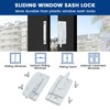 ZIUZI 2 Pack Sliding Window Sash Locks, White Cam Sash