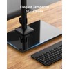 HUANUO Freestanding Dual Monitor Stand, 32 Inch Dual Monitor Mount