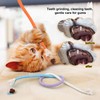 NQEUEPN 3pcs Cat Rope Chew Toys, 27.56x0.39in Cotton Rope Kitten