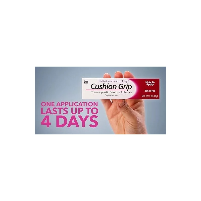 Cushion Grip Soft Pliable Thermoplastic For Refitting Dentures 1 Oz