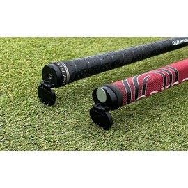 HD Products Golf Chipper and Putter Prop Stands – Hinged Putter Stand Cap Keeps Golf Club Shafts Off Ground – Putter Holder (Oval)