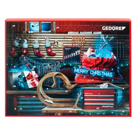 GEDORE 3304901 Red R33003044 Advent Calendar 2023, 44 Pieces, Advent Calendar for Men, Men, Gift, Tool Advent Calendar 2023