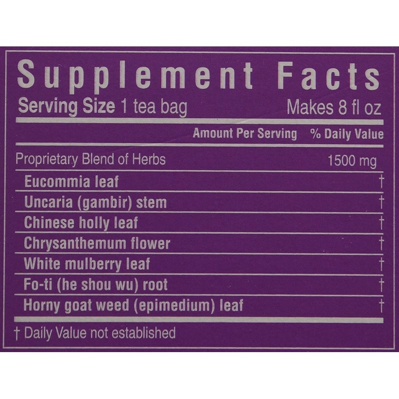 Triple Leaf Tea, Tea Bags, Blood Pressure, 1.06-Ounce Bags, 20-Count
