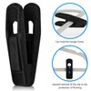Tinfol 50pc Velvet Hangers Clips, Black Pants Hangers Clips, Strong