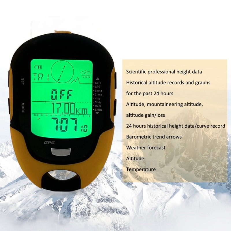 FR510 ABS IPX4 Waterproof Grade Outdoor Navigation Altitude Meter Temperature