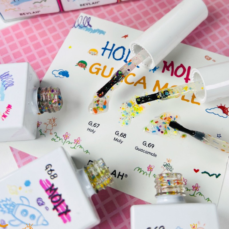 Vibla Holy Moly Guacamole Glitter Gel 3-piece set / 비블라