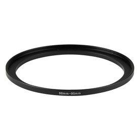 WIIYE 86mm to 95mm Step-Up Ring Adapter,86mm to 95mm Step Up Filter Ring,for All Brands UV ND CPL Metal Stepping Up Ring Adapter Filter (86mm to 95mm)