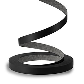 ZYJT Black Edge Banding, 2 inch x 25ft roll of Veneer Edge Banding -Pre-glued Flexible Edging, PVC Tape Banding on with Hot Melt Adhesive Easy Application for Cabinet Repair Furniture Restoration