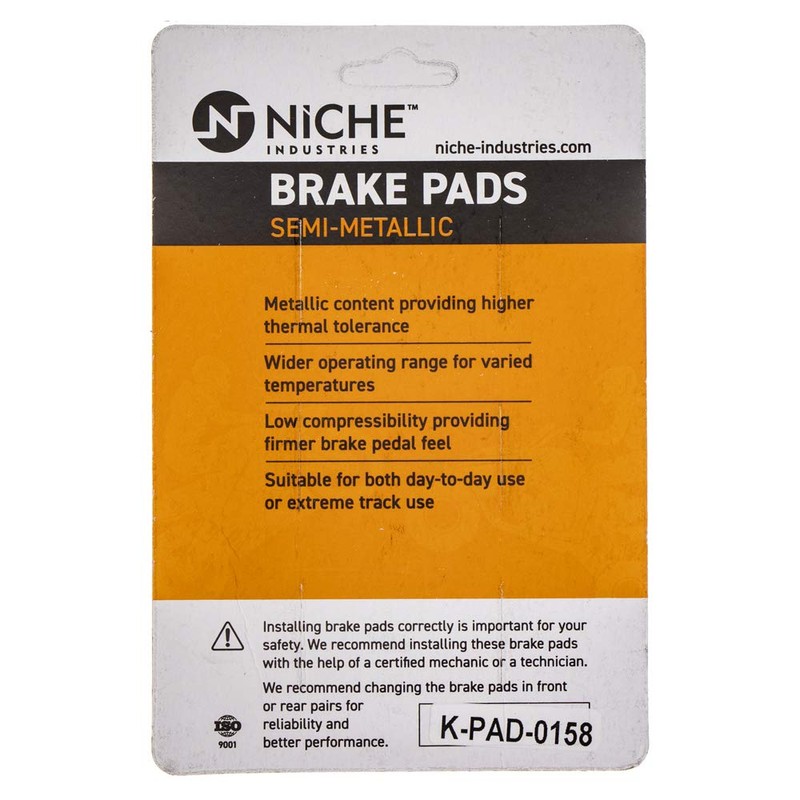 NICHE Brake Pad Set for Honda CBR1000RR CBR600RR 43105-MW0-425 06455-MEL-013