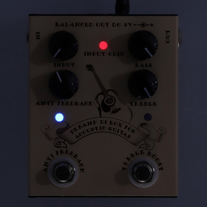 Guitar Preamp Effect Analog Stompbox Pedal Knob Control Audio Accessories