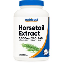 Nutricost Horsetail Extract Capsules (5,500 MG Equivalent Per Serving, 240 Servings) - Non GMO, Vegan
