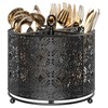 EKNITEY 360° Rotating Utensil Caddy Countertop - Cutlery Silverware Caddy