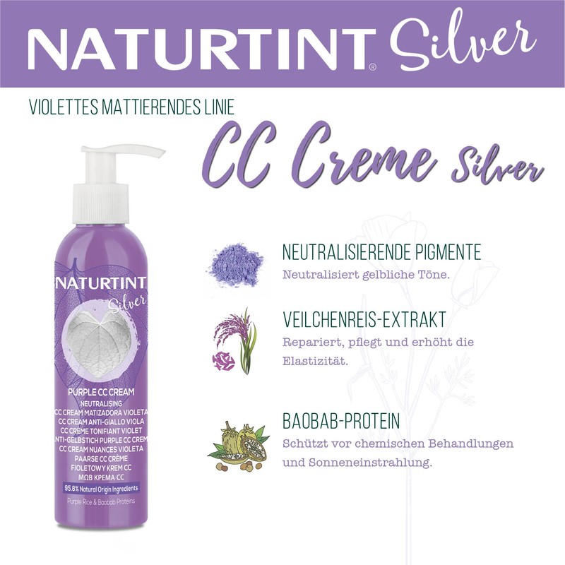 Naturtint. No Rinse Violet Mattifying CC Cream | Eliminates Unwanted