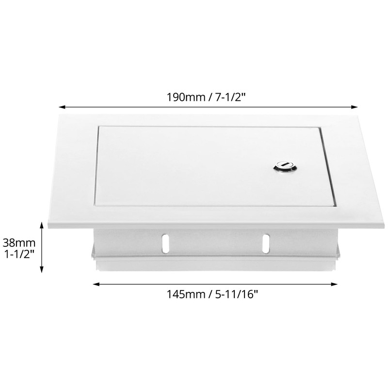 QWORK Aluminum Alloy Access Panel, 6 x 6 Inch Service