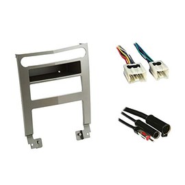 Harmony Audio Compatible with Nissan Maxima 2004 2005 2006 Single DIN Stereo Harness Radio Install Dash Kit Package