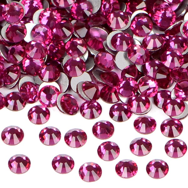 2880PCS Art Nail Rhinestones non Hotfix Glue Fix Round Crystals