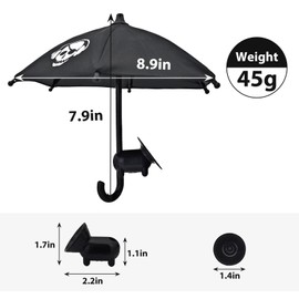 MultiValue Cute Phone Umbrella Sun Hood, 1 Pc Phone Umbrella Sun Shade with Suction Cup